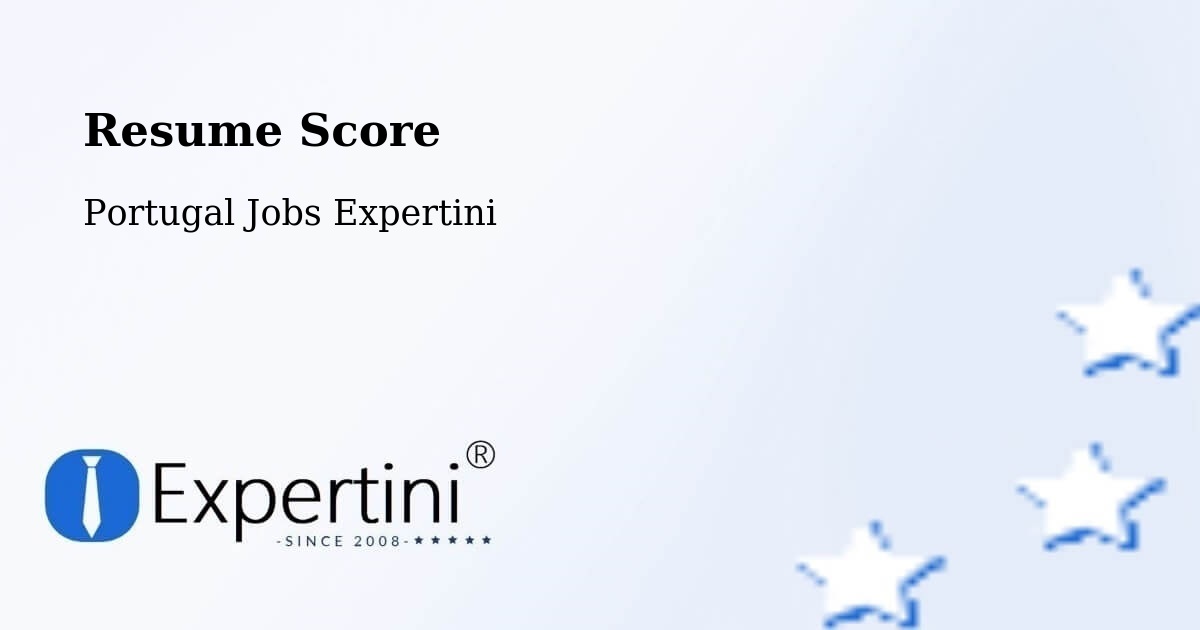 Resume Score & Job Description Match Tool – Calheta - Portugal Jobs Expertini